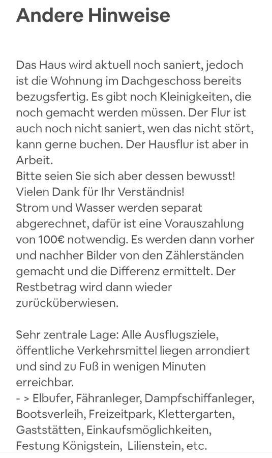 Apartament Kirchblick Königstein an der Elbe Zewnętrze zdjęcie